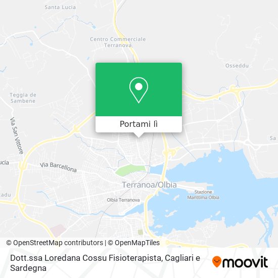 Mappa Dott.ssa Loredana Cossu Fisioterapista