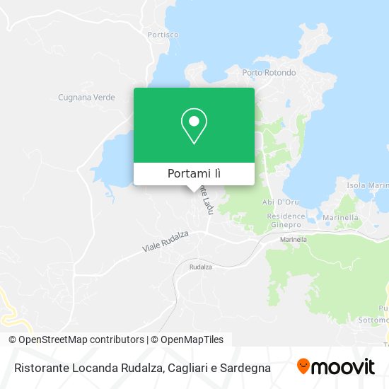 Mappa Ristorante Locanda Rudalza