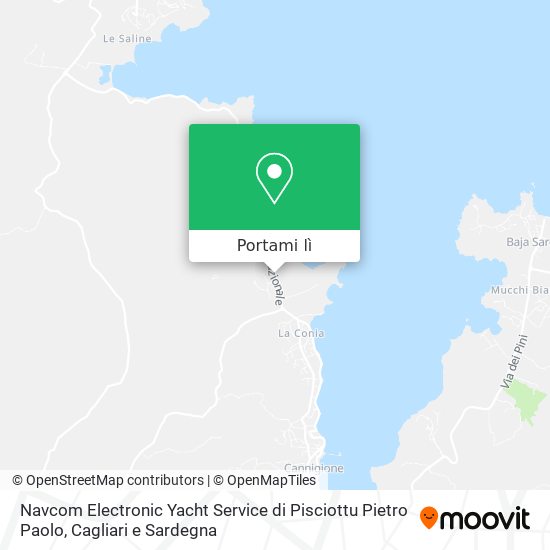 Mappa Navcom Electronic Yacht Service di Pisciottu Pietro Paolo