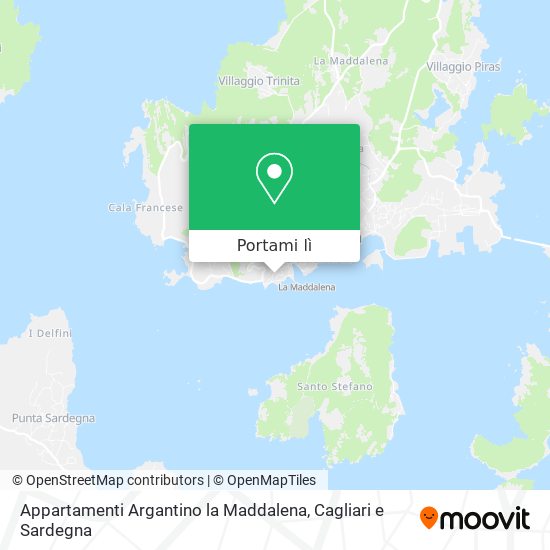Mappa Appartamenti Argantino la Maddalena