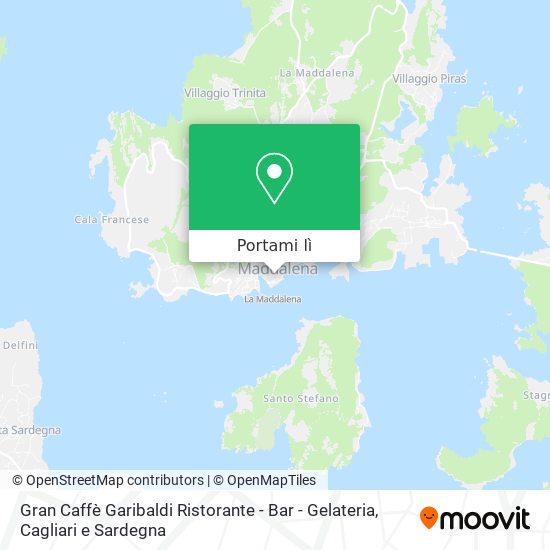 Mappa Gran Caffè Garibaldi Ristorante - Bar - Gelateria