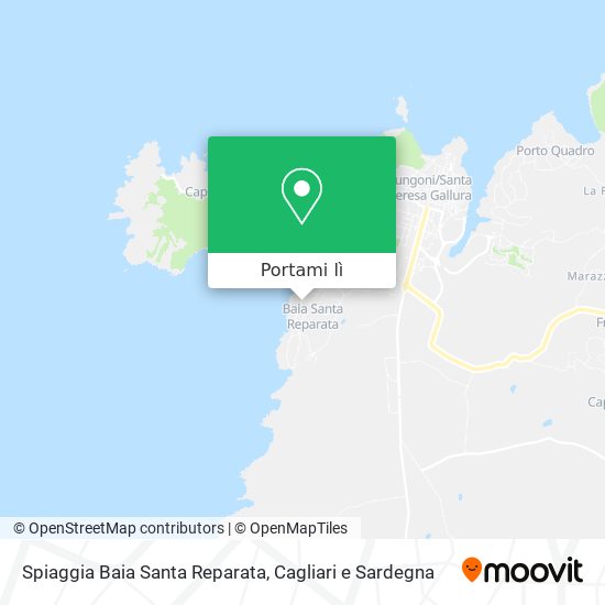 Mappa Spiaggia Baia Santa Reparata