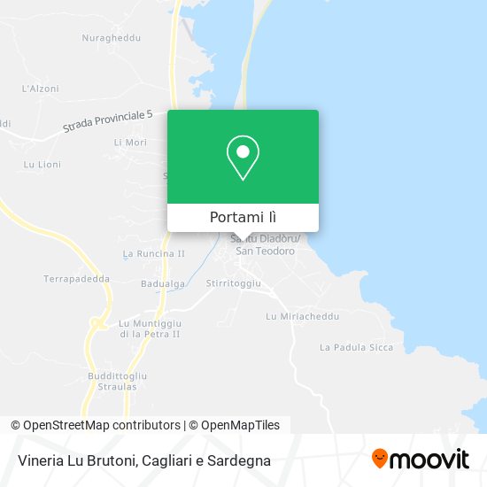 Mappa Vineria Lu Brutoni