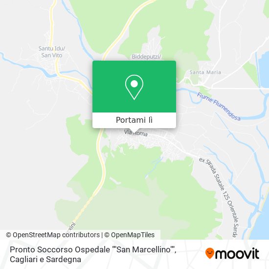 Mappa Pronto Soccorso Ospedale ""San Marcellino""