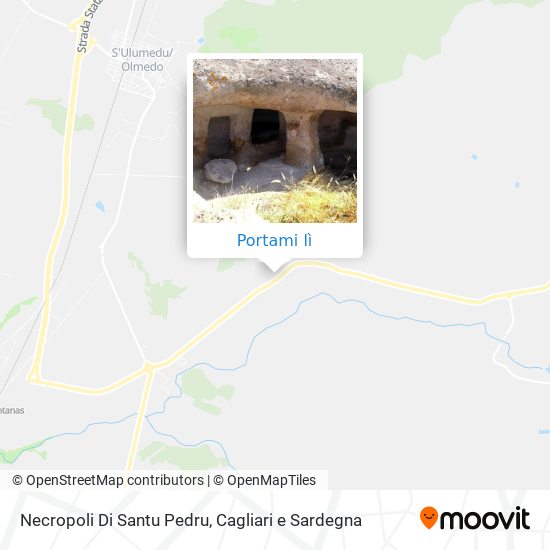 Mappa Necropoli Di Santu Pedru