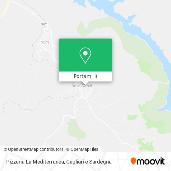 Mappa Pizzeria La Mediterranea