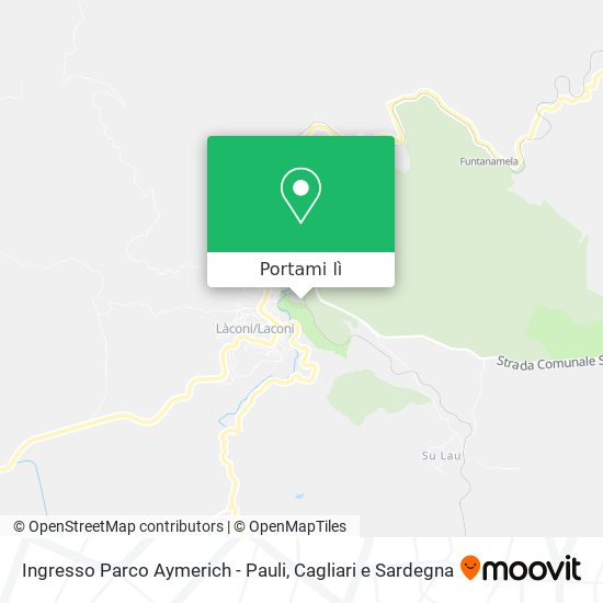 Mappa Ingresso Parco Aymerich - Pauli