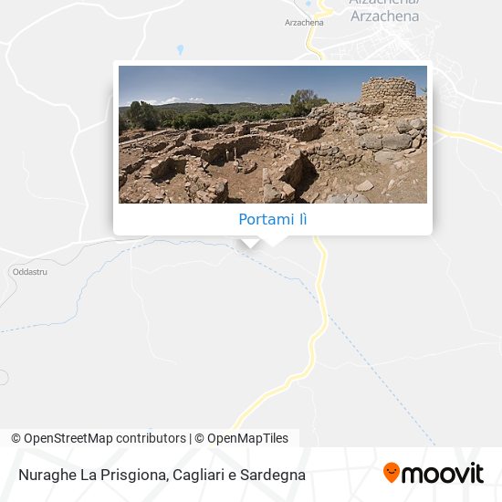 Mappa Nuraghe La Prisgiona