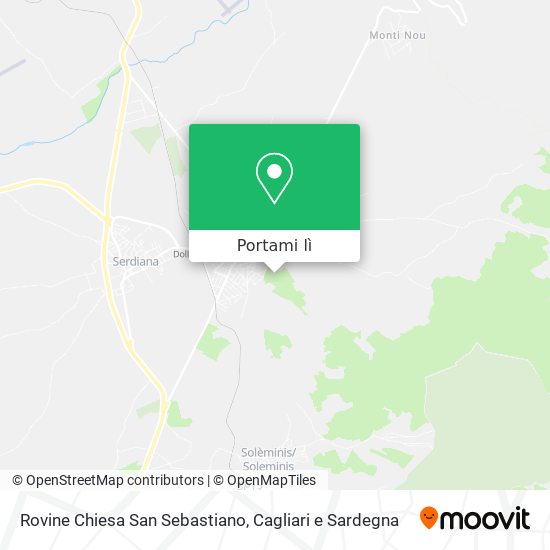 Mappa Rovine Chiesa San Sebastiano