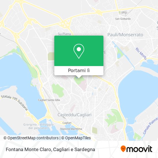 Mappa Fontana Monte Claro