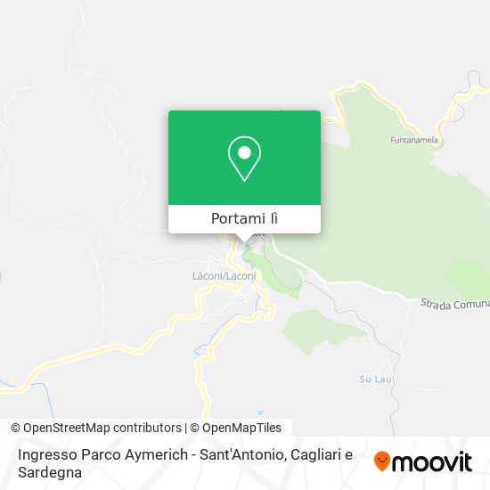 Mappa Ingresso Parco Aymerich - Sant'Antonio