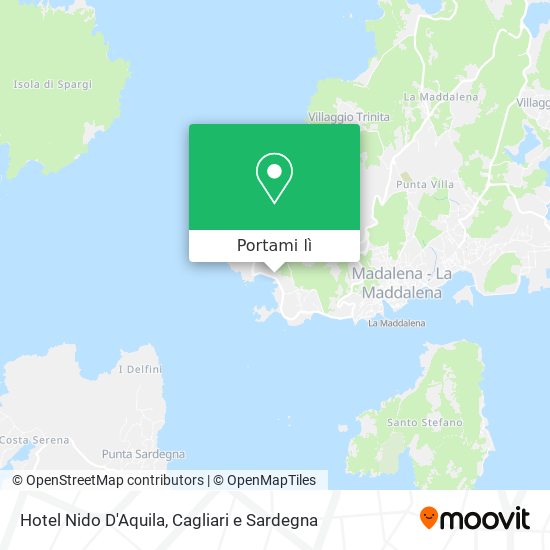 Mappa Hotel Nido D'Aquila