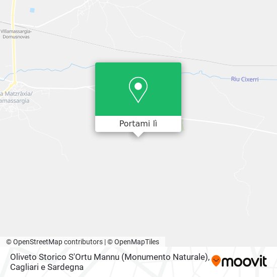 Mappa Oliveto Storico S'Ortu Mannu (Monumento Naturale)