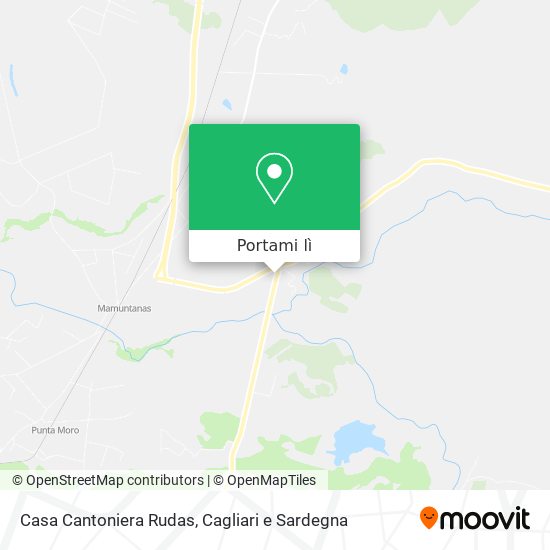 Mappa Casa Cantoniera Rudas