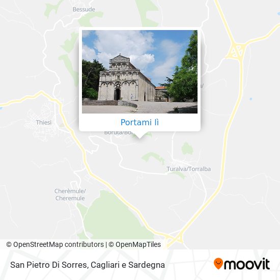 Mappa San Pietro Di Sorres