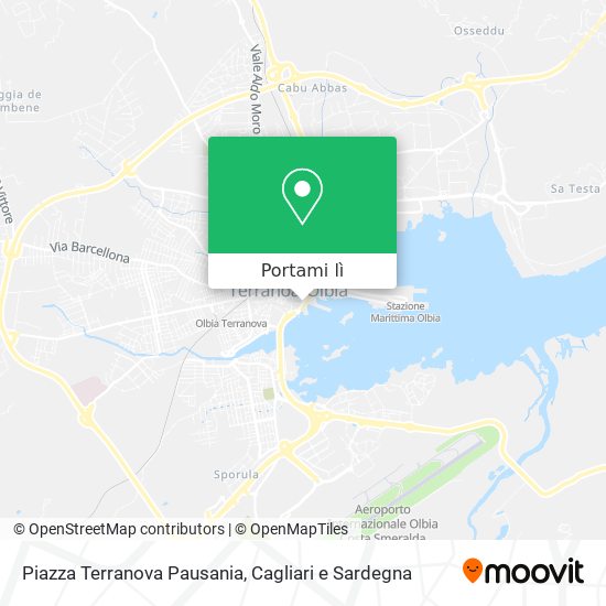 Mappa Piazza Terranova Pausania