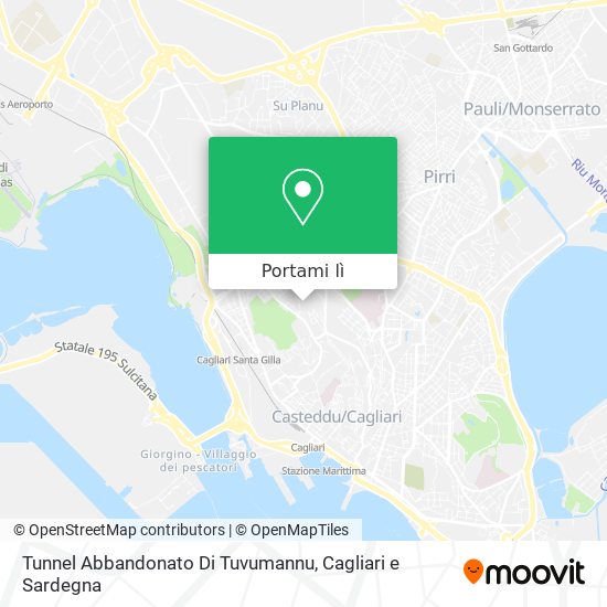 Mappa Tunnel Abbandonato Di Tuvumannu
