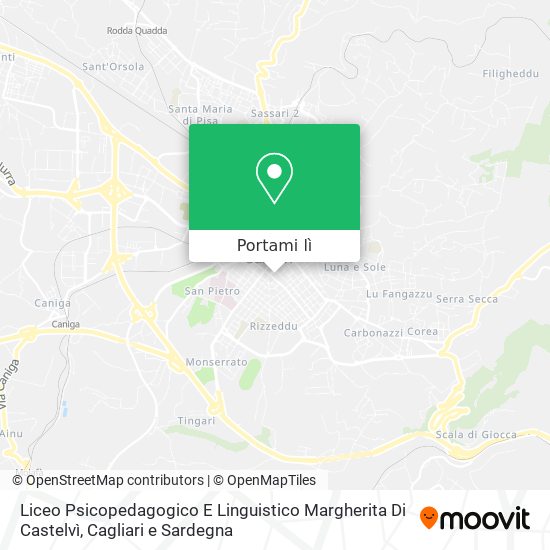 Mappa Liceo Psicopedagogico E Linguistico Margherita Di Castelvì