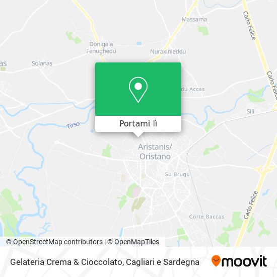 Mappa Gelateria Crema & Cioccolato