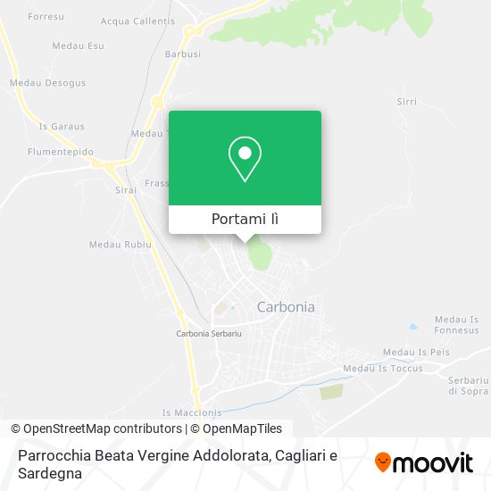 Mappa Parrocchia Beata Vergine Addolorata
