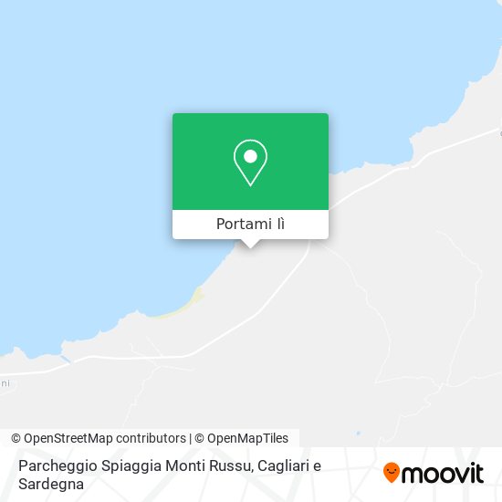Mappa Parcheggio Spiaggia Monti Russu