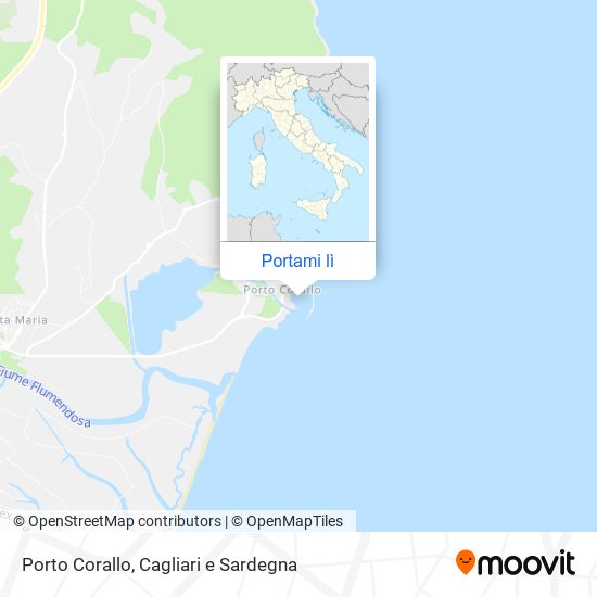 Mappa Porto Corallo