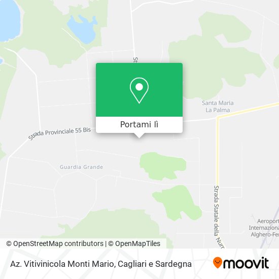 Mappa Az. Vitivinicola Monti Mario