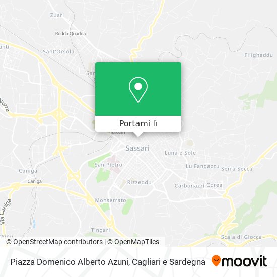 Mappa Piazza Domenico Alberto Azuni