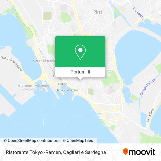 Mappa Ristorante Tokyo -Ramen