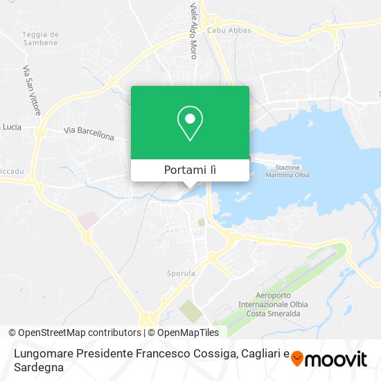 Mappa Lungomare Presidente Francesco Cossiga