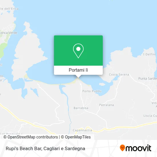 Mappa Rupi's Beach Bar
