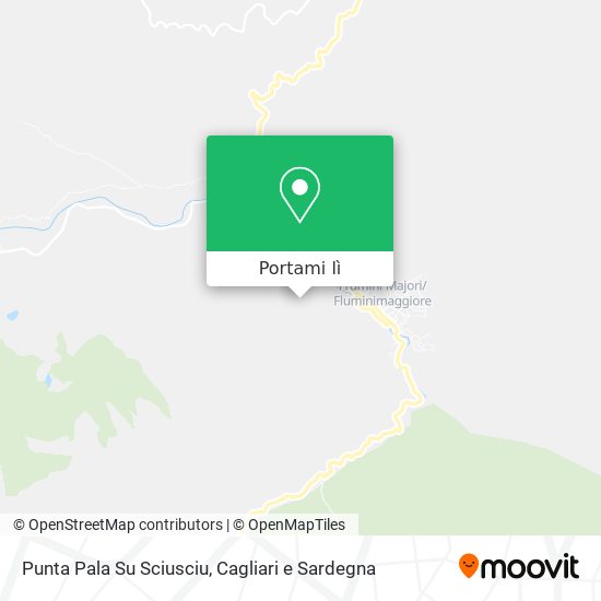 Mappa Punta Pala Su Sciusciu