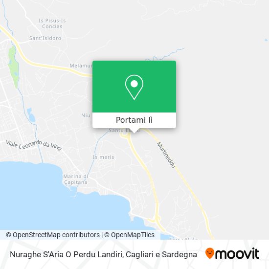 Mappa Nuraghe S'Aria O Perdu Landiri