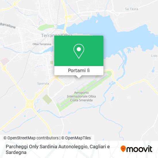 Mappa Parcheggi Only Sardinia Autonoleggio