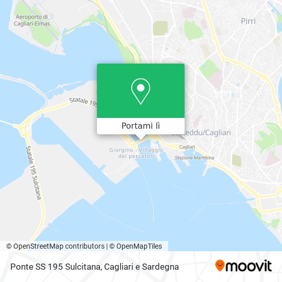 Mappa Ponte SS 195 Sulcitana