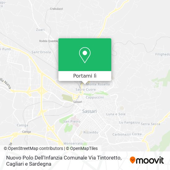 Mappa Nuovo Polo Dell'Infanzia Comunale Via Tintoretto