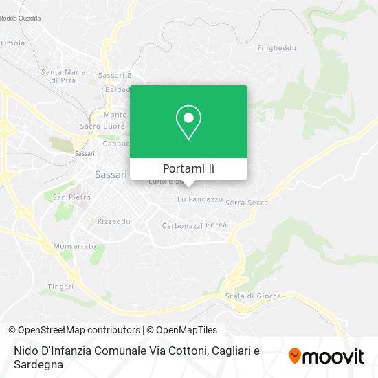 Mappa Nido D'Infanzia Comunale Via Cottoni