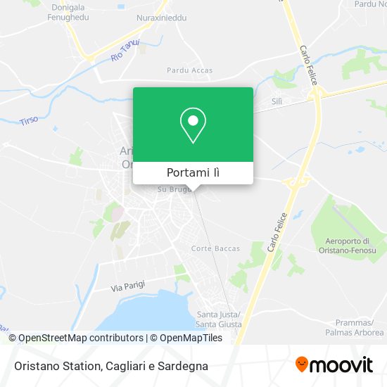 Mappa Oristano Station