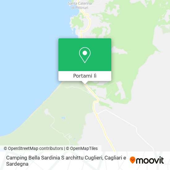 Mappa Camping Bella Sardinia S archittu Cuglieri