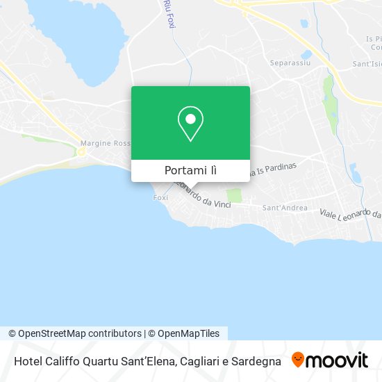 Mappa Hotel Califfo Quartu SantʼElena