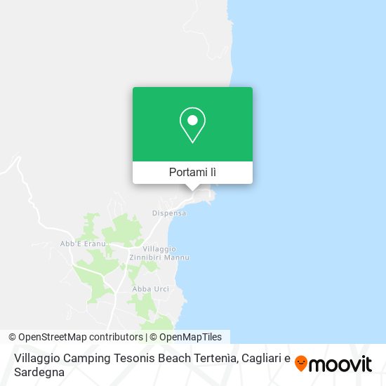 Mappa Villaggio Camping Tesonis Beach Tertenìa