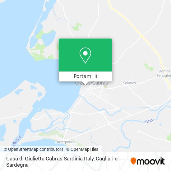 Mappa Casa di Giulietta Càbras Sardinia Italy