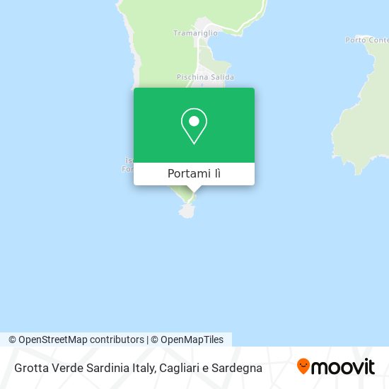 Mappa Grotta Verde Sardinia Italy