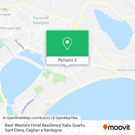 Mappa Best Western Hotel Residence Italia Quartu SantʼElena