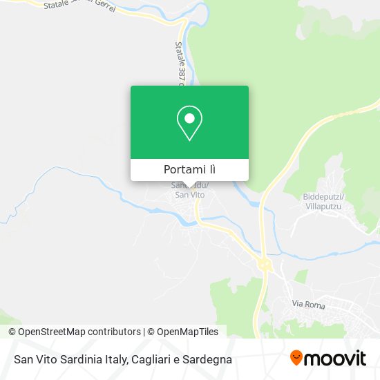 Mappa San Vito Sardinia Italy