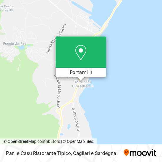 Mappa Pani e Casu Ristorante Tipico