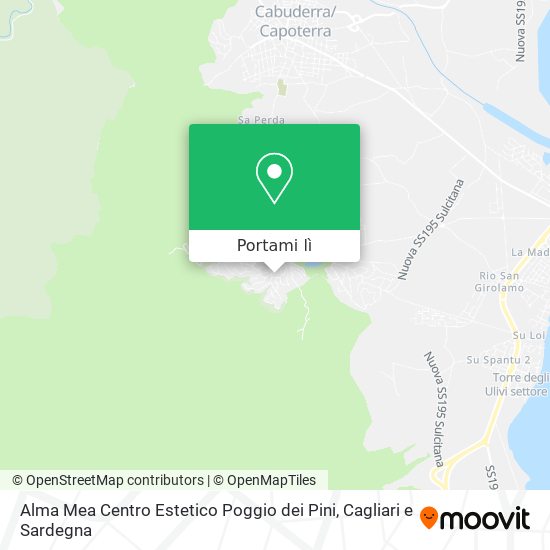 Mappa Alma Mea Centro Estetico Poggio dei Pini