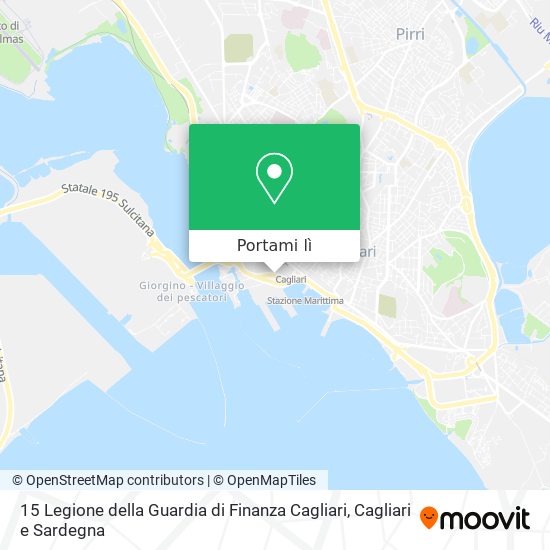 Mappa 15 Legione della Guardia di Finanza Cagliari