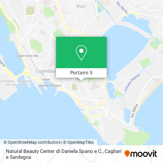 Mappa Natural Beauty Center di Daniela Spano e C.