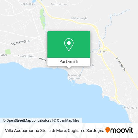 Mappa Villa Acquamarina Stella di Mare